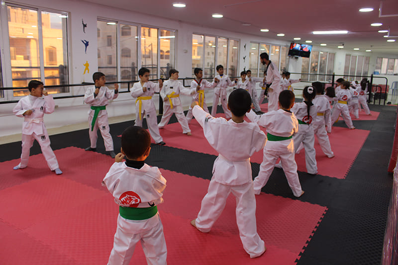 Alhyba Taekwondo training